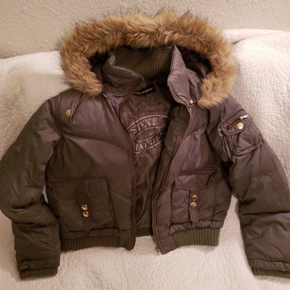 Steve Madden Jacket with Fur Hood